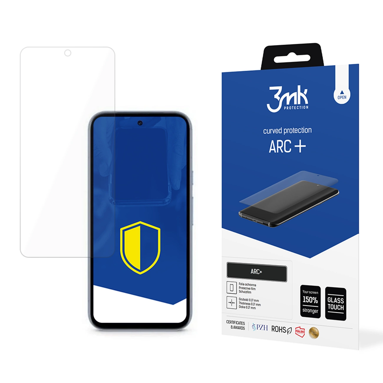 Google Pixel 8A 5G 3MK ARC+ Protective Film Rounded Fullscreen Protector