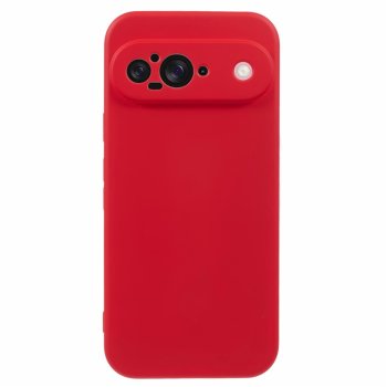Google Pixel 9 Soft Silicone Anti-Scratch Protective Case Cover, Red