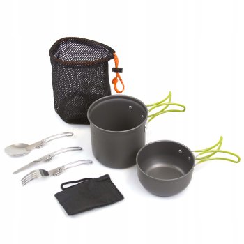 Mountain Goat Travel Hiking Camping Cookware Set Portable Lightweight Outdoor Cooking Set