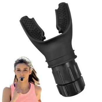 Portable Breathing Trainer with Adjustable Resistance, Black