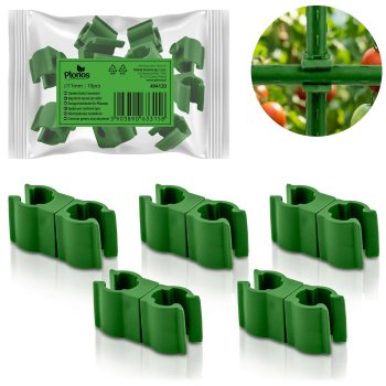 Plant Stake Connectors 11mm Type 2 Plonos PL-941 10pcs, green