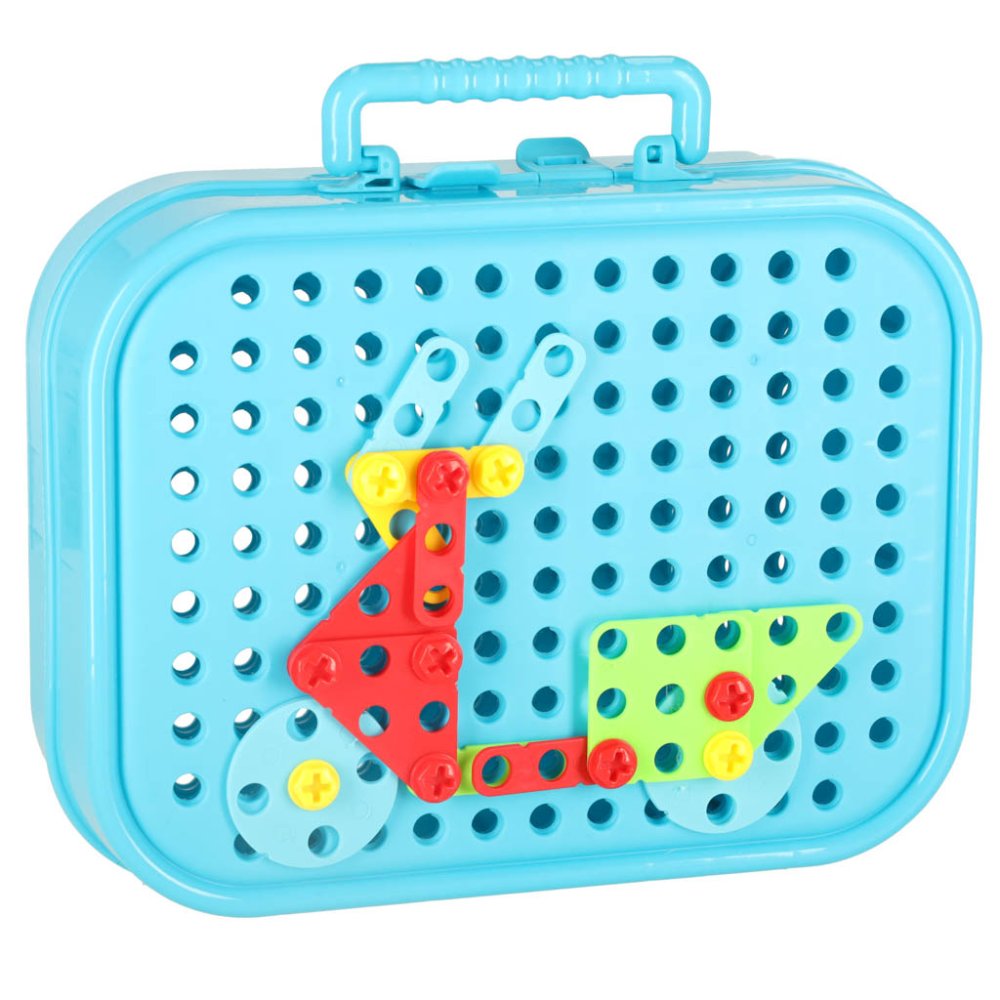 Kids Educational Constructor Tools Set Screwdriver Drill Screws Blocks Transport 285 pcs. (5)