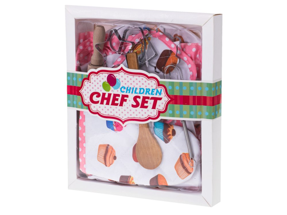 Kitchen Kids Set Cooking Baking + apron and accessories (4)