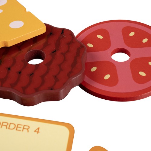 Kruzzel 22673 Wooden Toy Burger (4)