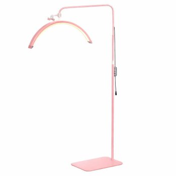 Half Moon LED Lash Lamp for Estheticians 40W, 320 LEDs, CRI>95, Pink