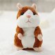 Plush Hamster, Interactive Voice-Repeating Talking Musical Toy, 15x11x9cm