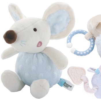 Musical Plush Mouse Toy with Music Box for Cribs & Strollers