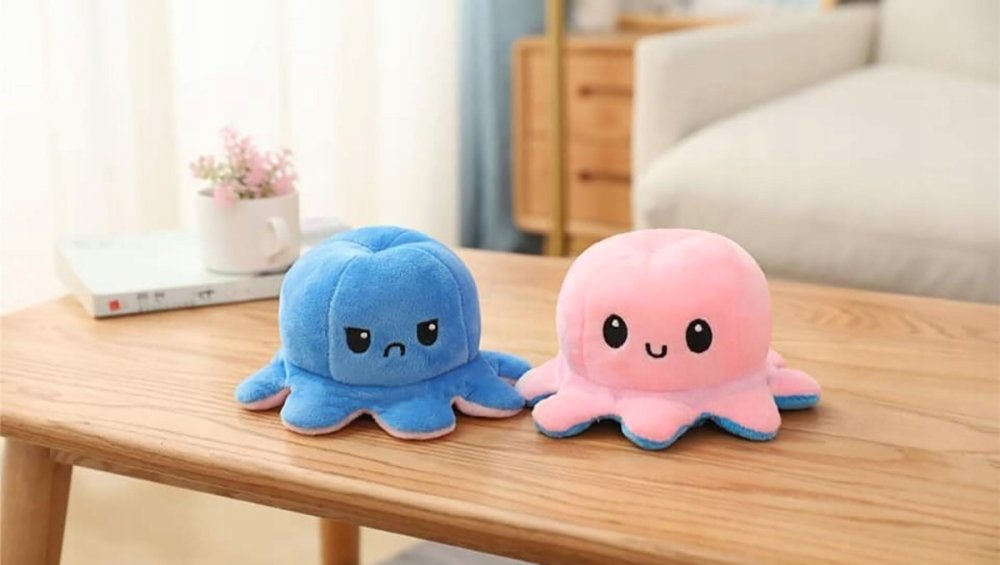 Mascot Octopus 2in1 Double-sided Plush Toy, 20cm (4)