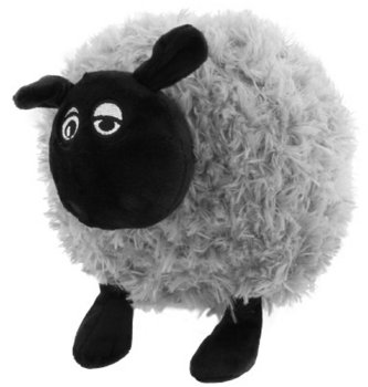 Lamb Plush Pillow Stuffed Animal Toy for Kids and Nursery Decor, gray