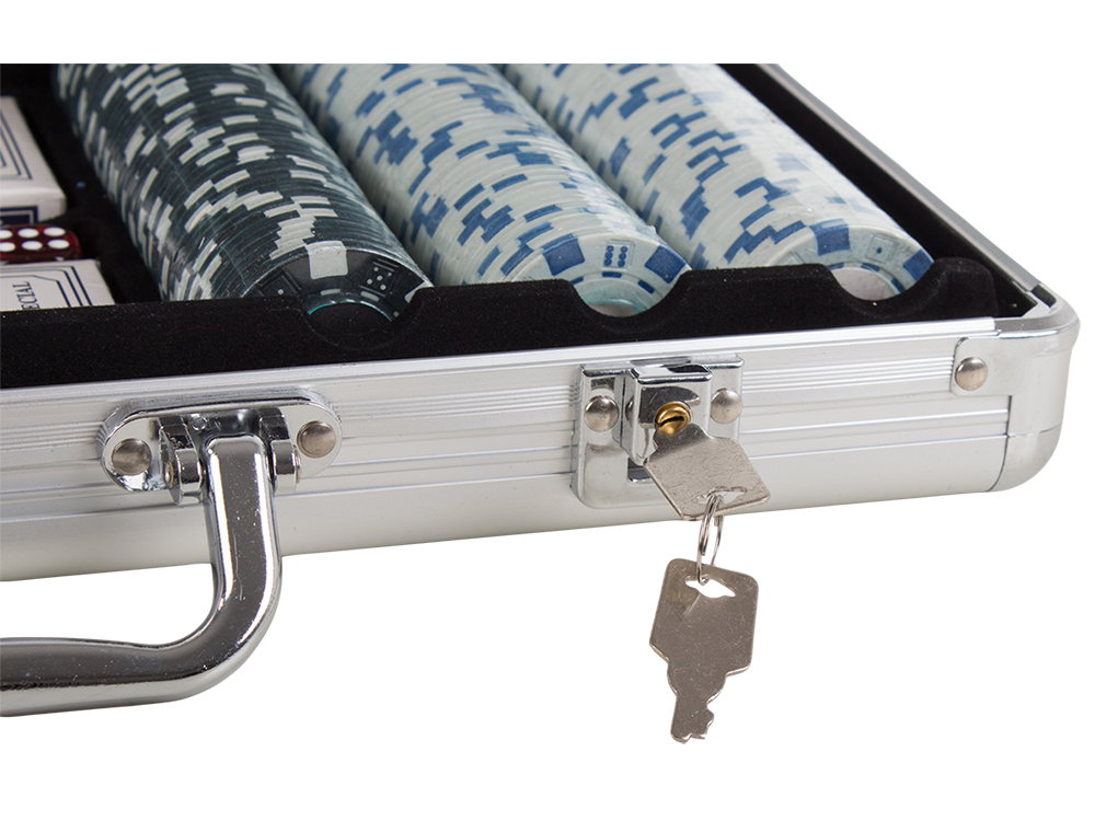 Poker Texas Hold’em Game Set 300 Сhips (without denominations) in Aluminum Suitcase (5)