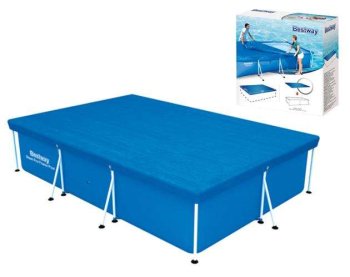 Rectangle Frame Pool Cover Protector 304х205 cm — BESTWAY 58249