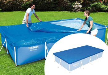Rectangle Frame Pool Cover Protector 4x2 m — BESTWAY 58107