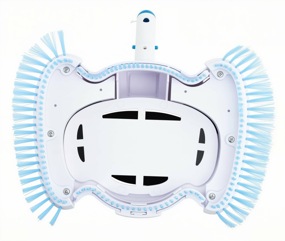 Pool Vacuum Head with Cleaning Brush 27x20cm (1)