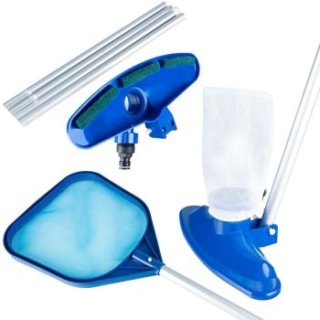 Pool Maintenance Kit with Vacuum Head and Skimmer Net