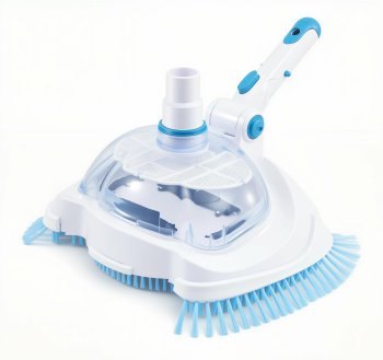 Pool Vacuum Head with Cleaning Brush 27x20cm