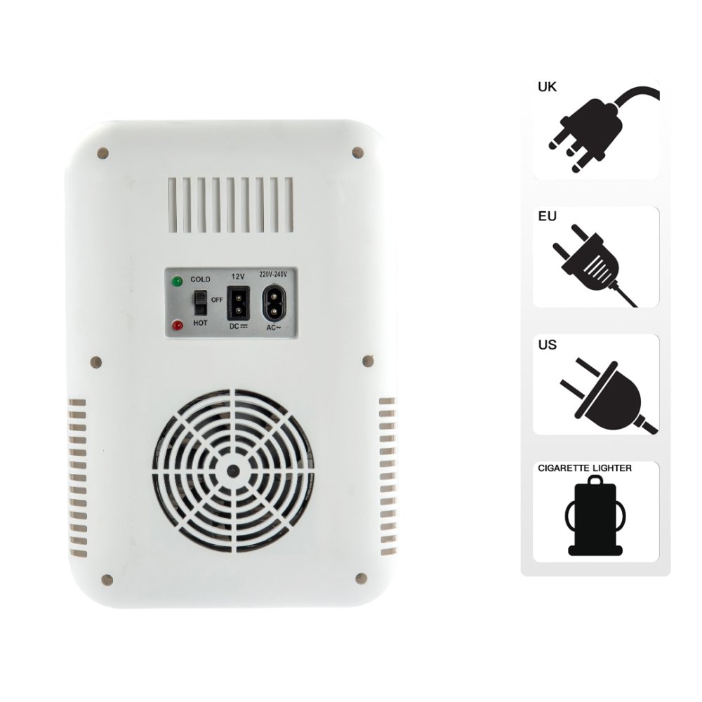 Mini Fridge for Car XO CZ015 with LED Mirror, white (0)