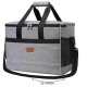 Trizand 23843 Large Insulated Cooler Bag 40L with 2 Ice Packs, Grey