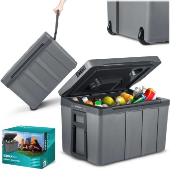 2-in-1 Portable Fridge, Refrigerator, Freezer Berdsen Icemax with Heating Function, 50L