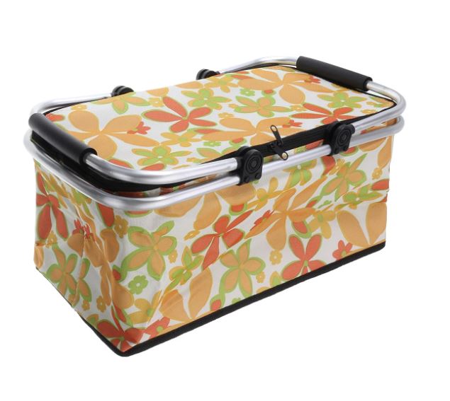 Foldable Portable Basket Fridge Cooler Bag for Picnic, Mix Color (5)