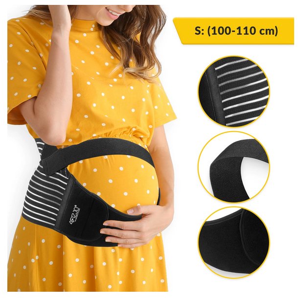 4FIZJO Elastic Maternity Support Belt, Prenatal Belly Band, Pregnancy Bandage, Size S (3)
