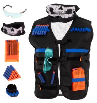 Kids Tactical Vest Nerf + Accessories