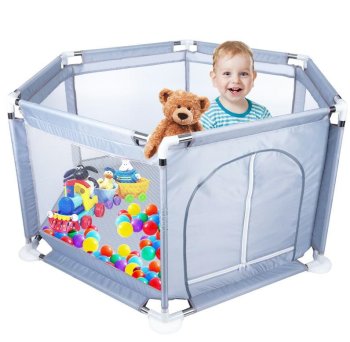 Large Safety Children's Playpen / Playground / Dry pool, Gray