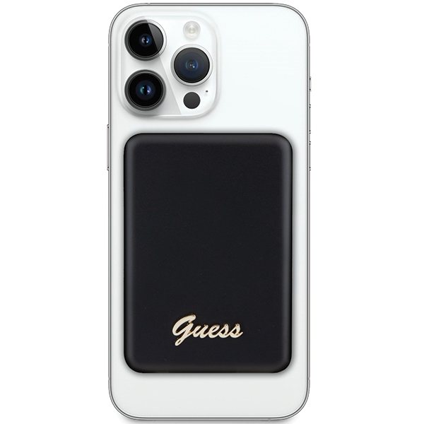 Guess MagSafe Metal Script Logo induction power bank 5W 3000mAh - black (0)
