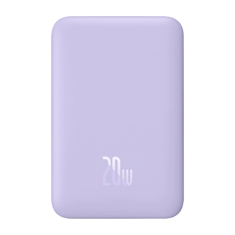 Baseus Magnetic Mini Induction Powerbank 10000mAh 20W - purple + USB-C - USB-C cable (1)