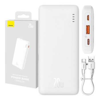 Baseus Airpow Power Bank 10000mAh 20W, White