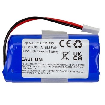 Battery for Ecovacs CEN250, ML009, V700 Robot Vacuum, 11.1V, 2600mAh, Li-ion