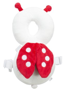 Baby Head Protection Safety Backpack Pillow, Ladybug