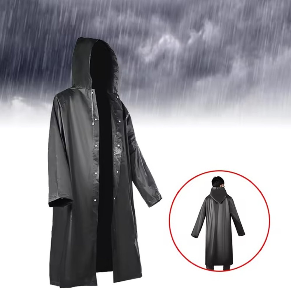 Waterproof Raincoat Poncho, 145x70 cm (2)