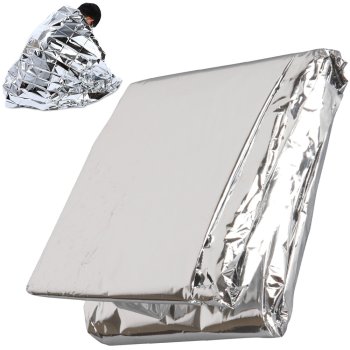 Emergency Thermal Survival Blanket 140x210 cm, Silver