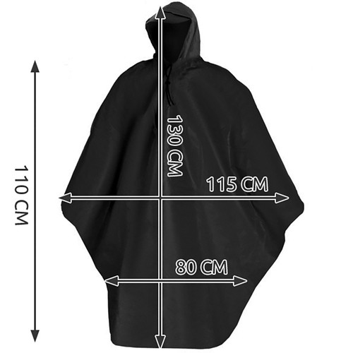 Waterproof Raincoat Poncho, 130x115 cm (4)