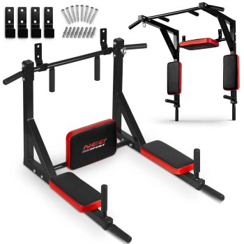 2-in-1 Wall-Mounted Dip, Pull-up Exercise Bar, Neo-Sport NS-319