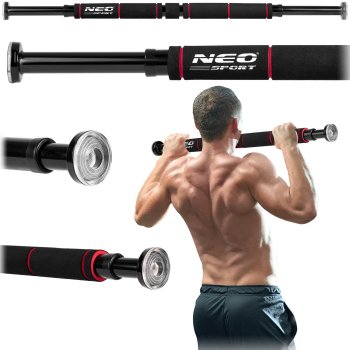 Neo-Sport Adjustable Pull-Up Bar 60-85 cm NS-311 | Home Gym Fitness Equipment