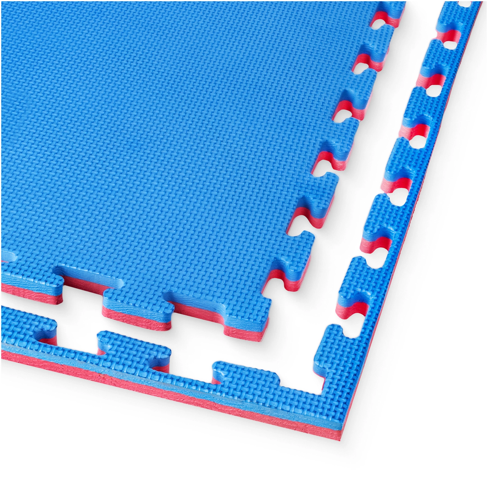 4FIZJO Interlocking Puzzle Exercise Mat 100x100 cm for Gym Flooring, Blue