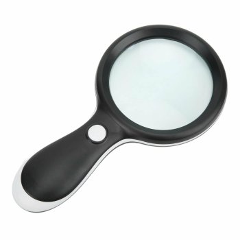 10x Magnifying Glass with Light 18 LED Handheld Magnifier for Reading