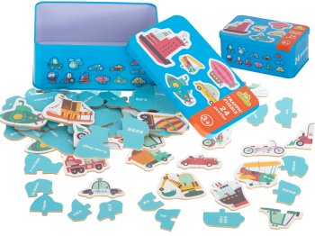 Kids Educational Puzzle, Vehicles, 24 pcs.