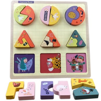 Animals Educational Wooden Puzzle Zkb-2053