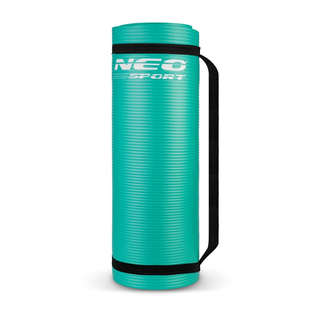 Thick Exercise Mat Neo-Sport 192301, 183 x 60 cm, Turquoise (3)