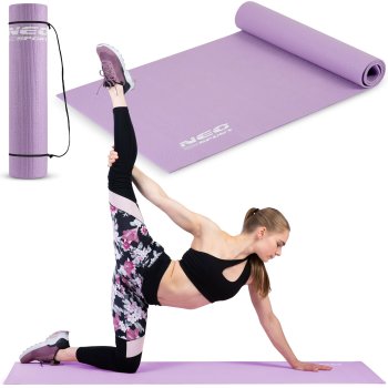 Neo-Sport Exercise Mat for Yoga & Fitness 192102, 173 x 61 cm, Purple