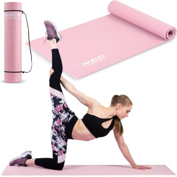 Neo-Sport Exercise Mat 173 x 61 cm for Yoga & Fitness 192101, Pink