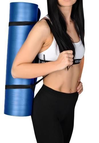 4Fizjo Gymnastics Yoga Fitness Non-Slip NBR Foam Mat 180x60x1cm, Gray (0)