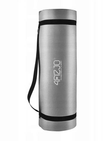 4Fizjo Gymnastics Yoga Fitness Non-Slip NBR Foam Mat 180x60x1cm, Gray (2)