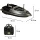 Flytec V900 5.4km/h 1.5kg GPS Remote-controlled Fishing Bait Boat