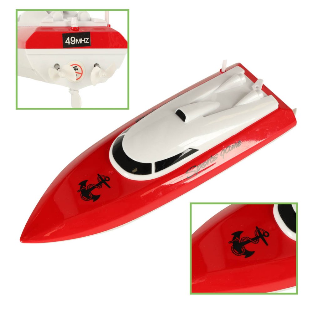 RC boat 4CH mini CP802 red (2)