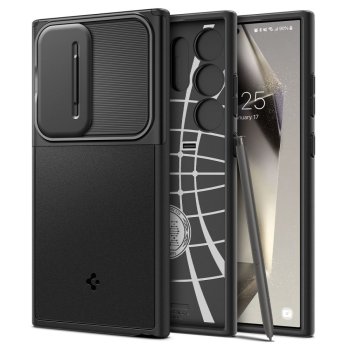Samsung Galaxy S24 Ultra (SM-S928) Spigen Optik Armor Case Cover, Black