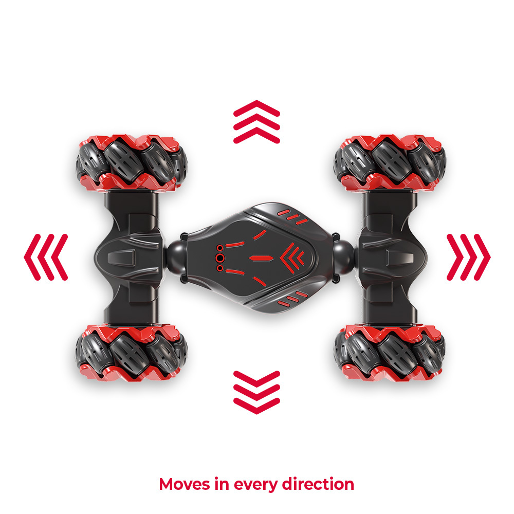 Maxlife MXRC-100 Double-sided RC Stunt Car, Red (3)