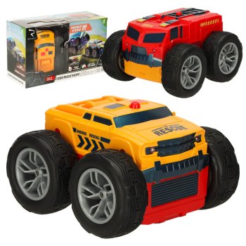 RC Car Model with Remote, Revolt 2 Sided Rescue Racer